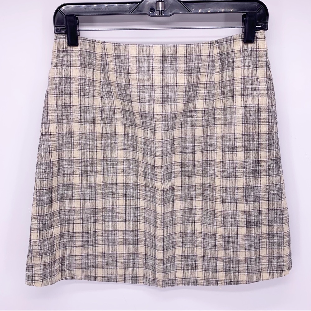 VINTAGE Plaid Mini Skirt Size 6